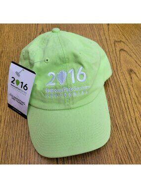 NWT 2016 National Park Service Centennial Green Baseball Cap Adjustable Fit Blue